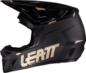 Resim Leatt GPX 9.5 Karbon V25 Enduro Motosiklet Kaskı + Velocity 6.5 Iriz Gözlük Siyah XL 