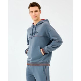 Resim Skechers M Hoodie Erkek Gri Sweatshirt Düz Desenli Kapüşonlu Konforlu Tasarım 
