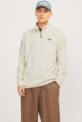 Resim Jack & Jones 12258490 Jjecorp Logo Fleece Quarter Zıp Erkek Sweatshirt 