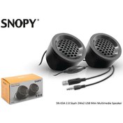 Resim Snopy Sn-03a 2.0 Siyah 2wx2 Usb Mini Multimedia Speaker 