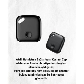 Resim Eco Lounge Bluetooth Destekli Akıllı Takip Cihazı | Mobil Uygulama Kontrollü | Kaybolan Eşyalar Için Konum Bulma Teknolojisi 