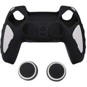 Resim Playstation 5 Dualsense Oyun Kolu Silikon Koruyucu Kılıf Ve Analog Koruyucu 