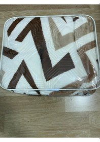 Resim Aksu Tek Kişilik Battaniye Çantali Kahve Model 1 Kahve 