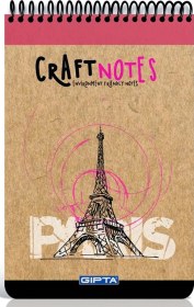 Resim Craftnote Sert Kapak Spiralli A/5 Çizgili Bloknote 0 