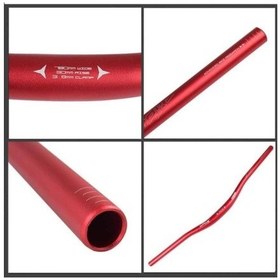 Resim Alüminyum Kırmızı 31.8 780mm Riser Mtb Gidon Kırmızı 