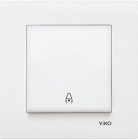 Resim Viko Karre Beyaz Zil Anahtarı Çerçeveli- 90967006 