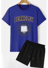 Resim Berkeley Şort T-shirt Eşofman Takımı Mavi 