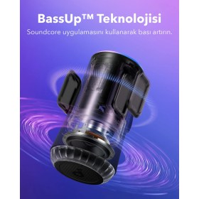 Resim Anker Soundcore Glow Taşınabilir Hoparlör - 360° Ses Bluetooth Hoparlör - Senkronize Radyant Işık - A3166 -Mavi 