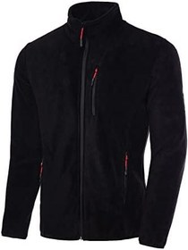 Resim Ghassy Co. Erkek Pro Rüzgar Geçirmez 5 Cepli Outdoor Tam Fermuarlı Polar Ceket 