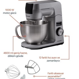 Resim Grundig Kmp 8650 S Kitchen Machine / Mutfak Şefi 