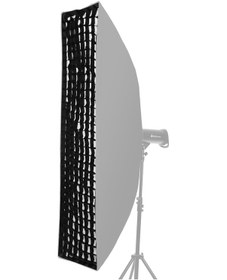 Resim Hombey 35x160cm Fotoğrafçılık Yumuşak Kutu İçin Siyah Arı Sığırcığı Izgara - Işık Yayılımını Kontrol Eden Profesyonel Aydınlatma Aksesuarı 