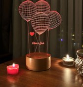 Resim Lovity™ Seninle Hafifim - 3D Gece Lambası 