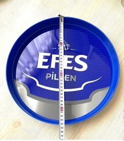 Resim 34 Cm Çapında Efes Malt Tepsi Sunumlu Bira Tepsisi 