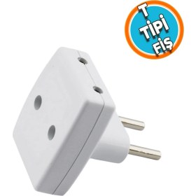 Resim Nzb T Fiş Priz Golyat Çoklu Grup Priz Çoğaltıcı Üçlü Golyat Elektrik Prizi 3'lü 