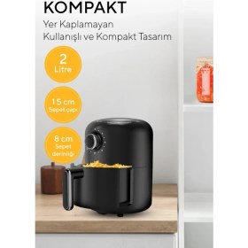 Resim Kumtel Fastfryer 2 Litre ( Yağsız Fritöz Airfryer ) Haf-05 