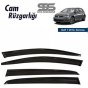Resim Cam Rüzgarlığı Volkswagen Golf 7 2013 Sonrası Mügen Tip Piano Black (STS OTO AKSESUAR) 