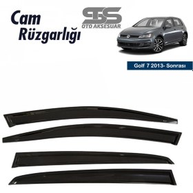 Resim Cam Rüzgarlığı Volkswagen Golf 7 2013 Sonrası Mügen Tip Piano Black (STS OTO AKSESUAR) 
