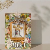 Resim Honmex 2024 Orta Çağ Kedi Takvimi - Eşsiz Sanat Desenleriyle Ev Dekoru Ve Planlama Aracı 