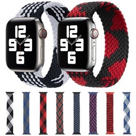 Resim Plastik Toka Karışık Renk Naylon Örgülü iOS Uyumlu Watch Ultra 49mm Ve Watch Ultra 2 49mm / Series / Se Akıllı Saat Aks. 47899294 