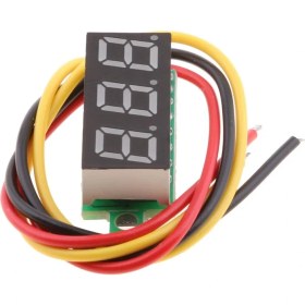 Resim Bonnie LED Dijital Voltmetre 0.28 Inç Üç Satır Dc 0-100V Voltaj Gösterge Test Cihazı Kırmızı (Yurt Dışından) 