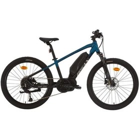 Resim Bisan Arrow Alıvıo Elektrikli Erkek Dağ Bisikleti 33cm Hd 24 Jant 9 Vites Mavi Siyah Çok Renkli 