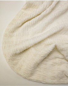 Resim Krem Renkte Bürümcüklü Jarse Kumaş En 125 Cm X Boy 200 Cm -10819 Krem 