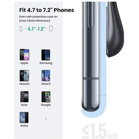 Resim Ugreen Uzun Manyetik Araç İçi Telefon Tutacağı - Siyah 