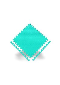 Resim 50x50 13mm Damla Desen Puzzle Tatami Minder Spor Yoga Pilates Oyun Matı Turkuaz 