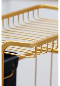 Resim Paslanmaz Alüminyum İki Katlı Gold Bulaşıklık Modern Tabaklık Gold 