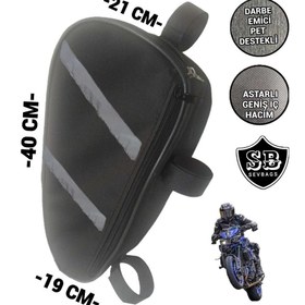 Resim SEVBAGS Motosiklet Koruma Demiri Çantaları Yan Avadanlık Reflektörlü 40cm 