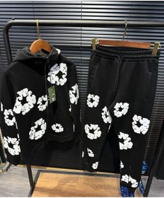 Resim classy moda Unisex Desenli Eşofman Takımı - Kapüşonlu Sweatshirt ve Jogger Alt Günlük Rahat Kombin 