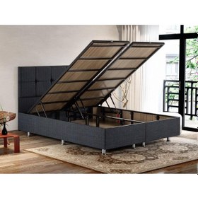 Resim Niron Notte 180x200 Çift Kişilik Lüks Baza ve Başlık Seti Kaydırm 