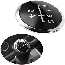 Resim Yosoo Vites Topuzu, Vites Topuzu Kapağı Vites Topuzu Kapağı Kapağı ABS Şık Araba İç Dekorasyon Araba İç Parçaları T5 2003-2010 Için T5 Için Vites Topuzu Kapağı Kollar 