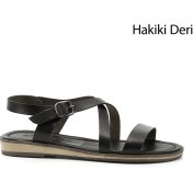 Resim Gönderi R Kadın Siyah Hakiki Deri Sandalet Dyza50445023 Siyah 