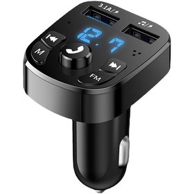 Resim Araba Bluetooth Oynatıcısı Araba Fm Vericisi Araba Eller Serbest Araba Telefonu Müzik Usb 