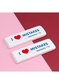 Resim Milan Cnm4806 Esnek Sentetik Silgi I Love Mıstakes - 6 Adet 