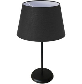 Resim Komidin Üstü Abajur Siyah 