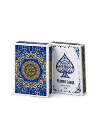 Resim Mavi Jumbo Boy Pvc Plastik Su Geçirmez İskambil Poker Oyun Kağıdı Rd61mv 