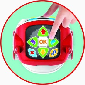 Resim DOC Eğitici Konuşabilen Robot STEM Kodlama Oyuncağı - Kırmızı-Beyaz 