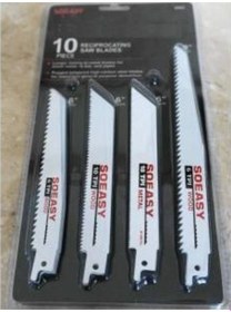 Resim Tilki Kuyruğu Testeresi 10 Adet Bıçağı Ağaç Metal Ahşap Kemik Uç 