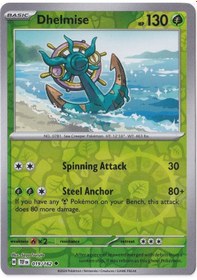 Resim Dhelmise Reverse Holo 019/162 - Temporal Forces - Pokemon Kartı Mint 
