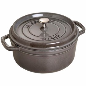Resim Staub 405002460 Döküm Tencere Yuvarlak Gri 24cm 390.01.0030 