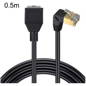 Resim Sones Yukarı Bükülmüş 0,5 M Cat 8 10g İletim Rj45 Erkek - Dişi Bilgisayar Ağ Kablosu Uzatma Kablosu 