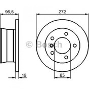 Resim Bosch Fren Diski Arka 5d 272mm W460 W461 W463 Sprinter Lt35 9 Uyumlu 