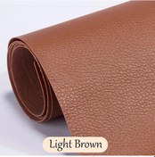 Resim Deri Tamir Yaması Tamir Kiti Kendinden Yapışkanlı Pu Deri Tamir Bandı Kanepe Light Brown 100x50cm 