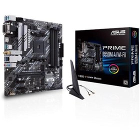 Resim ASUS Prıme B550m-a Wıfı Ddr4 M2 Pcıe Nvme Hdmı Dvı Pcıe 16x V4.0 Am4 Matx 