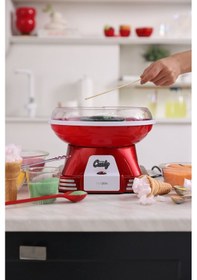 Resim Cookplus Retro Pamuk Şeker Makinesi 