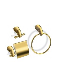 Resim İsaoğlu Yapı Gold Banyo Aksesuar Seti Gold 