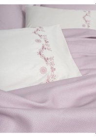 Resim Cotton Box Serenity Bambu Çift Kişilik Pike Takımı Vaila Lila Lila 