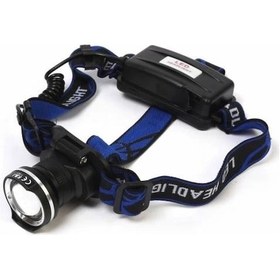 Resim F-823 Xlm T6 Led Su Geçirmez Şarjlı Kafa Lambası - Çok Renkli 